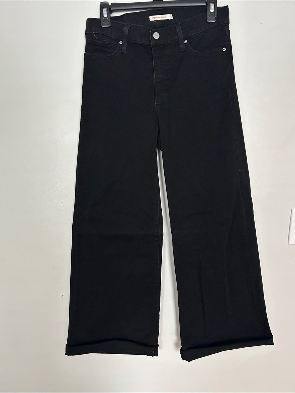 Levi Shaping Wide Black Wide-Leg Women’s Jeans